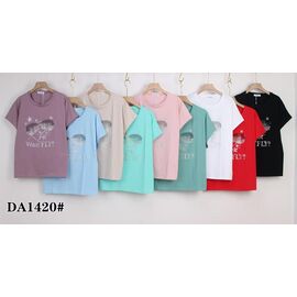 футболка жіноча KF-DA1420 mix р.58-65 "Annet" недорого оптом від прямого постачальника