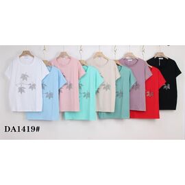 футболка жіноча KF-DA1419 mix р.58-65 "Annet" недорого оптом від прямого постачальника