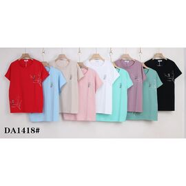 футболка жіноча KF-DA1418 mix р.58-65 "Annet" недорого оптом від прямого постачальника