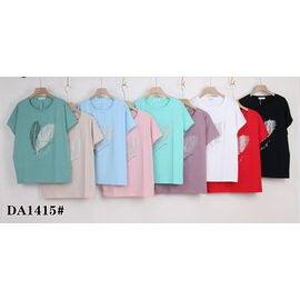 футболка жіноча KF-DA1415 mix р.58-65 "Annet" недорого оптом від прямого постачальника