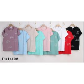 футболка жіноча KF-DA1412 mix р.58-65 "Annet" недорого оптом від прямого постачальника