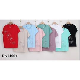 футболка жіноча KF-DA1409 mix р.58-65 "Annet" недорого оптом від прямого постачальника