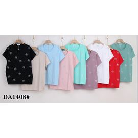 футболка жіноча KF-DA1408 mix р.58-65 "Annet" недорого оптом від прямого постачальника