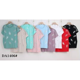 футболка жіноча KF-DA1406 mix р.58-65 "Annet" недорого оптом від прямого постачальника