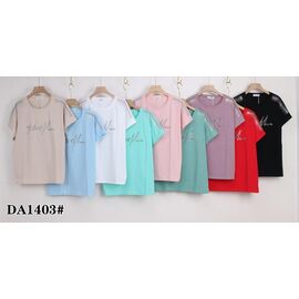 футболка жіноча KF-DA1403 mix р.58-65 "Annet" недорого оптом від прямого постачальника