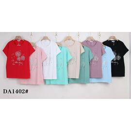 футболка жіноча KF-DA1402 mix р.58-65 "Annet" недорого оптом від прямого постачальника