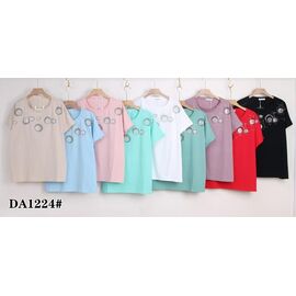 футболка жіноча KF-DA1224 mix р.54-62 "Annet" недорого оптом від прямого постачальника