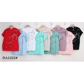 футболка жіноча KF-DA1222 mix р.54-62 "Annet" недорого оптом від прямого постачальника