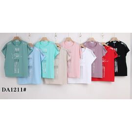 футболка жіноча KF-DA1211 mix р.54-62 "Annet" недорого оптом від прямого постачальника