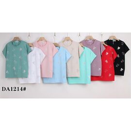 футболка жіноча KF-DA1214 mix р.54-62 "Annet" недорого оптом від прямого постачальника