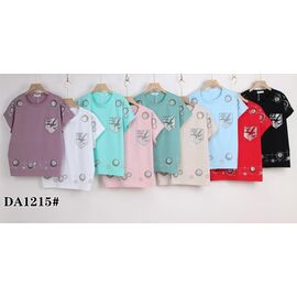 футболка жіноча KF-DA1215 mix р.54-62 "Annet" недорого оптом від прямого постачальника