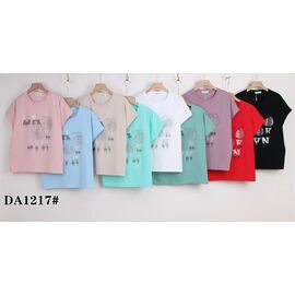 футболка жіноча KF-DA1217 mix р.54-62 "Annet" недорого оптом від прямого постачальника