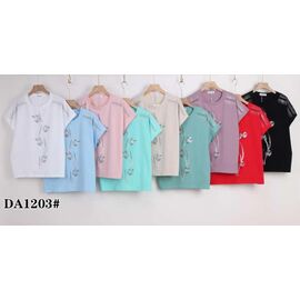 футболка жіноча KF-DA1203 mix р.54-62 "Annet" недорого оптом від прямого постачальника