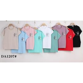 футболка жіноча KF-DA1207 mix р.54-62 "Annet" недорого оптом від прямого постачальника