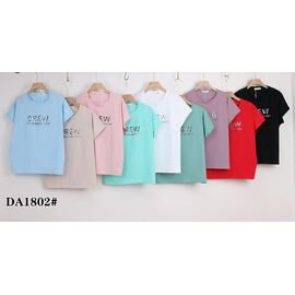 футболка жіноча KF-DA1802 mix р.54-62 "Annet" недорого оптом від прямого постачальника