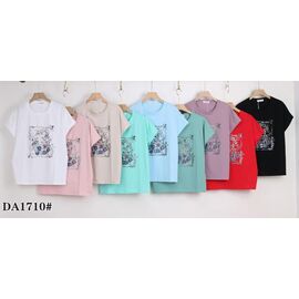 футболка жіноча KF-DA1710 mix р.54-62 "Annet" недорого оптом від прямого постачальника