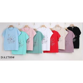 футболка жіноча KF-DA1709 mix р.54-62 "Annet" недорого оптом від прямого постачальника