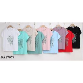 футболка жіноча KF-DA1707 mix р.54-62 "Annet" недорого оптом від прямого постачальника