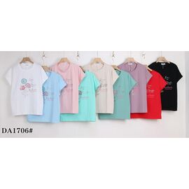 футболка жіноча KF-DA1706 mix р.54-62 "Annet" недорого оптом від прямого постачальника