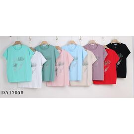 футболка жіноча KF-DA1705 mix р.54-62 "Annet" недорого оптом від прямого постачальника