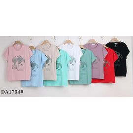 футболка жіноча KF-DA1704 mix р.54-62 "Annet" недорого оптом від прямого постачальника