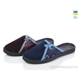 Фотография Тапки женские для дома Весна/осень Б/з  блиск вельвет mix (7 пар р.36-41) "Lot Shoes" недорого оптом от прямого поставщика