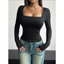 Светр жіночий 1075 black р.42-52 "FEMZONE" недорого оптом від прямого постачальника