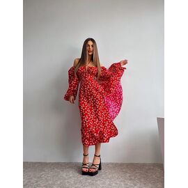 Фотография Платье женское 2070 red р.42-46 "Funny Love" недорого оптом от прямого поставщика