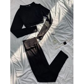 Костюм спортивний жіночий теплий 612 black р.42-48 "FEMZONE" недорого оптом від прямого постачальника