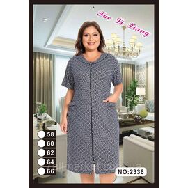 Фотография Халат женский домашний батал размер 58-66 "FLOWER" недорого от прямого поставщика