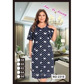 Фотография Халат женский домашний батал размер 58-66 "FLOWER" недорого от прямого поставщика