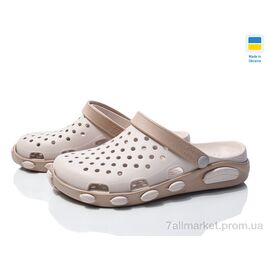 Крокси жіночі літні Літо Кредо 2091 Сабо жін беж (8 пар р.37-41) "Vladimir" недорого оптом від прямого постачальника