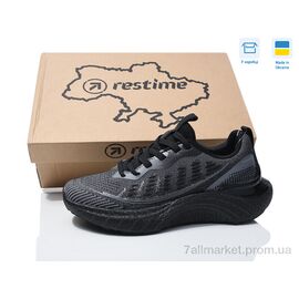 Фотография Кроссовки женские модные Весна/осень UWL25525 black-grey (8 пар р.36-41) "Restime" недорого оптом от прямого поставщика