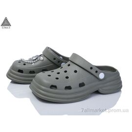 Крокси жіночі літні Літо YY01-4 + джибітси піна (6 пар р.36-40) "STILLI Group" недорого оптом від прямого постачальника