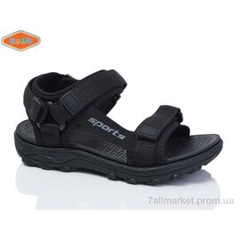 Сандалії дитячі літні Літо 1645-1 black (8 пар р.31-36) "EeBb" недорого оптом від прямого постачальника