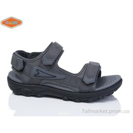 Сандалії дитячі літні Літо 1636-2 grey (8 пар р.37-42) "EeBb" недорого оптом від прямого постачальника