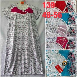 Фотография Ночнушка женская 139 mix р.48-56 "SHELLY" недорого оптом от прямого поставщика