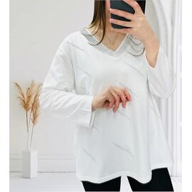 Фотография Свитер женский 27088 white р.52-56 "Elena&Vika" недорого оптом от прямого поставщика