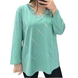 Фотография Свитер женский 27088 mint р.52-56 "Elena&Vika" недорого оптом от прямого поставщика