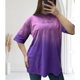Фотография Футболка женская 25107 purple р.46-58 "G.L.S.A" недорого оптом от прямого поставщика
