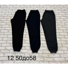 Фотография Штаны спортивные мужские 12 black р.50-58 "Long Sport" недорого оптом от прямого поставщика