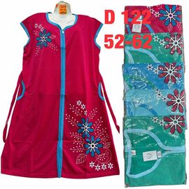 Фотография Халат женский D122 mix р.52-62 "WHITE" недорого оптом от прямого поставщика