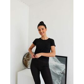 Фотография Футболка женская 9 black р.S-XL "VICTORY" недорого оптом от прямого поставщика