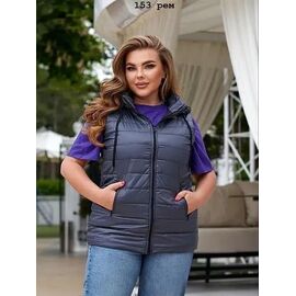 Жилетка жіноча A02-2 navy р.52-62 "SDF" недорого оптом від прямого постачальника