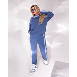 Костюм спортивний жіночий теплий 1053 l.blue р.50-60 "Seven Zikina" недорого оптом від прямого постачальника