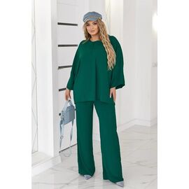 Фотография Костюм женский 1309 green р.50-64 "Seven Zikina" недорого оптом от прямого поставщика