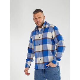 Сорочка чоловіча 714 blue р.46-56 "DORA" недорого оптом від прямого постачальника