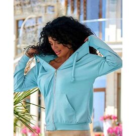 Фотография Кофта спортивная женская 880 l.blue р.44-58 "DORA" недорого оптом от прямого поставщика