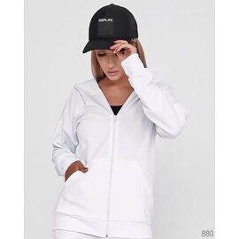 Фотография Кофта спортивная женская 880 white р.44-58 "DORA" недорого оптом от прямого поставщика