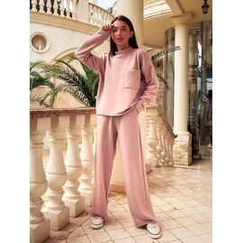 Костюм спортивний жіночий теплий 858-1 beige р.44-58 "DORA" недорого оптом від прямого постачальника